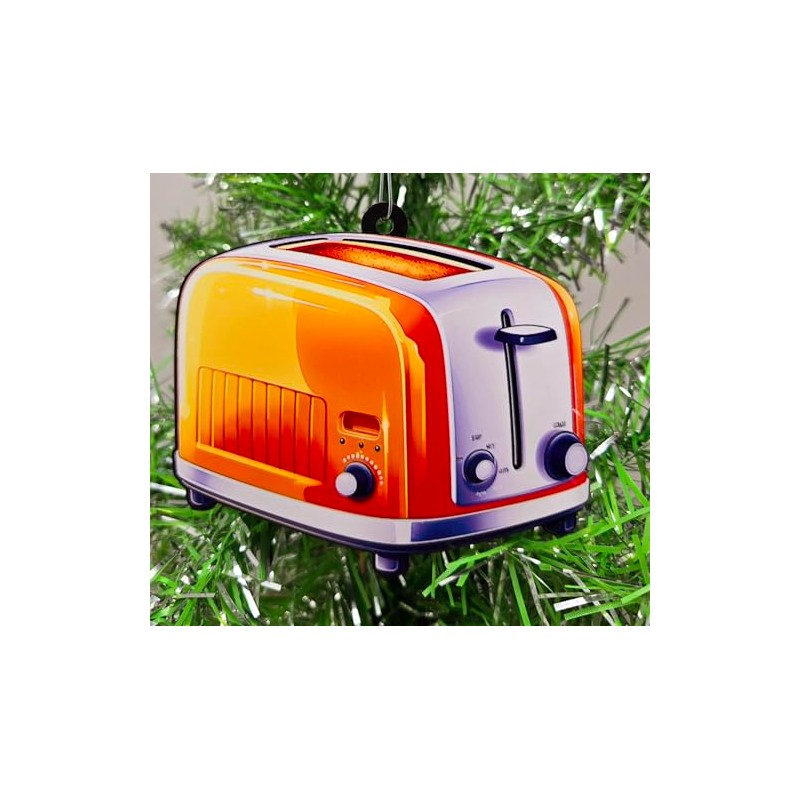 Generic Retro Orange Toaster Ornament