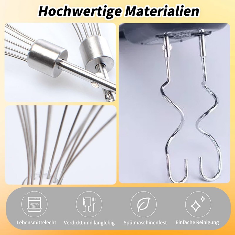 CLKE 3-Piece Set Dough Hook Hand Mixer for KHMPW |