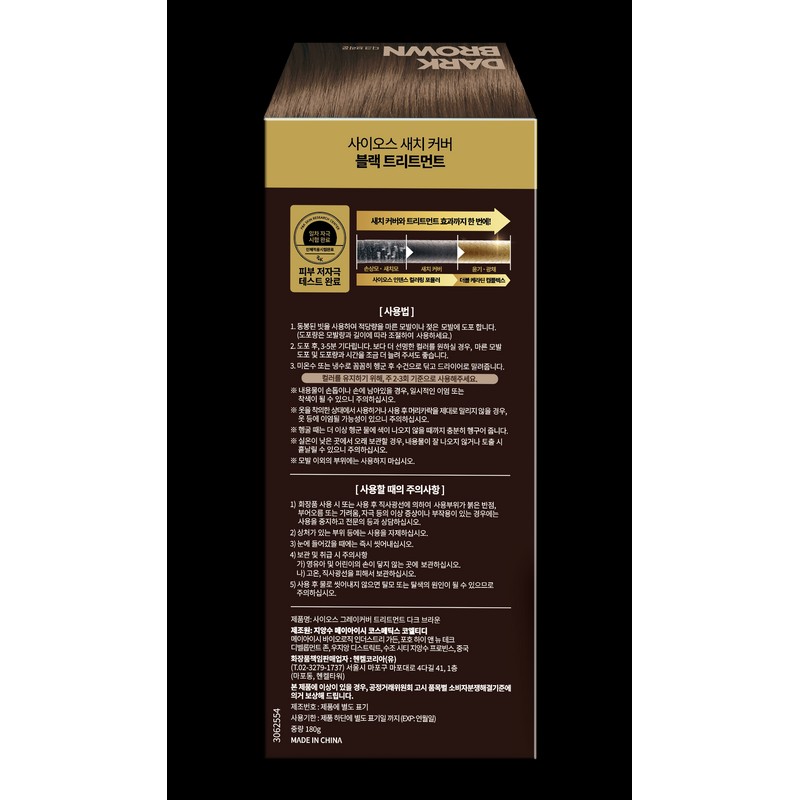 Syoss Gray Coverage Treatment, Dark Brown, 1 Piece