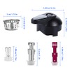 Steam Release Handle,Float Valve Replacement Parts with Anti-Block Shield For