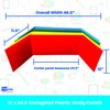Assorted Premium Corrugated Plastic Study Carrel Pack of 24