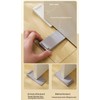 Rubber Door Stoppers 2 Pack - Heavy Duty No-Slip, Adjustable