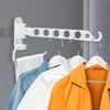 JOLY FANG Foldable Coat Hook, Wall Clothes Rack, Clothes Rack,