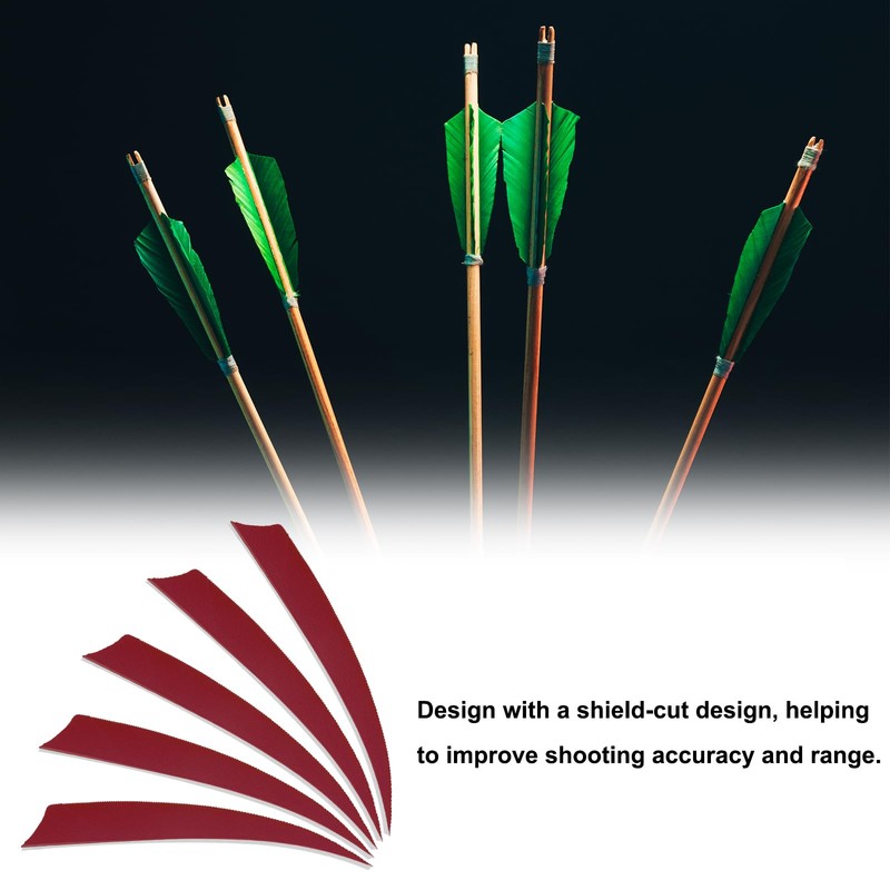 PATIKIL Arrows Vanes 4 Inch, 25 Pack Left Wing Arrow