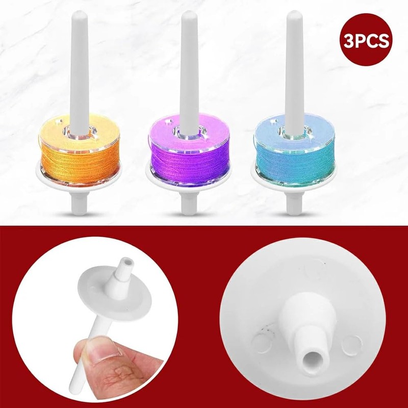 KOMUNJ Pack of 3 Sewing Machine Bobbin Pen, Universal Thread