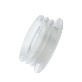 Universal Flush Pipe Inlet Pan Connector - Clear Flush Pipe Connector Seal for Toilets and for a Secure and Leak-Free Installation
