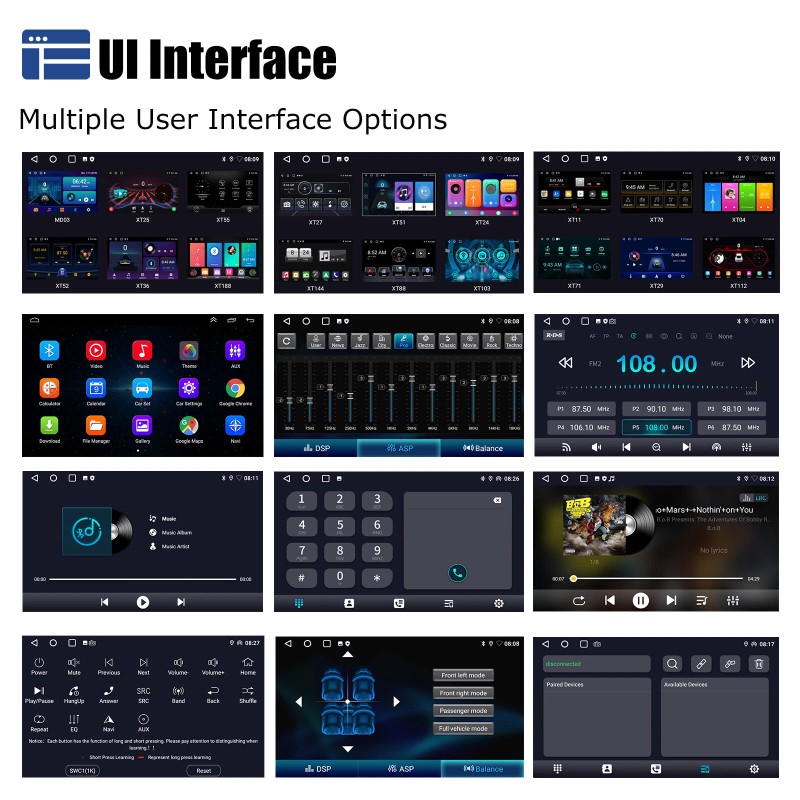 ESSGOO For Toyota Camry 2007-2011 Android 13 Bluetooth Car Stereo