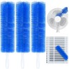 3-Pack Fan Cleaning Brush with Bendable Microfiber Dust Cleaning Brush