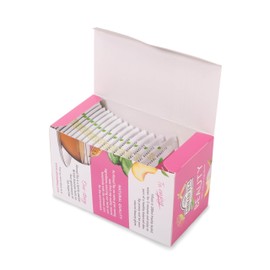 Ahmad Tea Natural Benefit Tea | Peach, Carob & Rose Petals "Beauty" Infusion | 20 Teabag Sachets | 1 Pack
