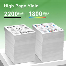 952XL Ink Cartridges (New Chip) Black Color 5 Combo Pack Compatible for HP 952 XL HP952 HP952XL to OfficeJet 8710 8720 7740 8725 8210 8715 8702 8740 7720 8730 8216 8700 Printer (5-Pack)