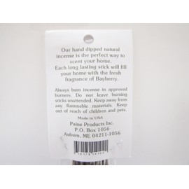 20 Sticks 11" Bayberry Hand Dipped Natural Incense by Paine's