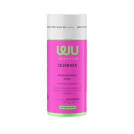 WU Nutrition QUERIDA Multivitamínico para Mujer | Complejo B, C, D3 y E | Con Colágeno, Biotina, Ácido Fólico, Magnesio y Hierro | 120 Cápsulas | Fórmula con 20 Ingredientes | 2 meses de consumo