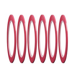 6 Rolls Graphic Chart Tape Art Tape Grid Marking Tapes 72 Yard/Roll Whiteboard Gridding Tape Self-Adhesive Artist Tape Desktop Positioning Crossed Tape (Pink, Widthï¼3mm)