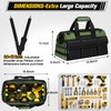 Heavy Duty Tool Bag 16-Inch - 19 Pockets Tool Organizer,