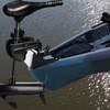 HEURYTEP Aluminium Transom Trolling Motor Mount for Kayaks, 5mm Thickness