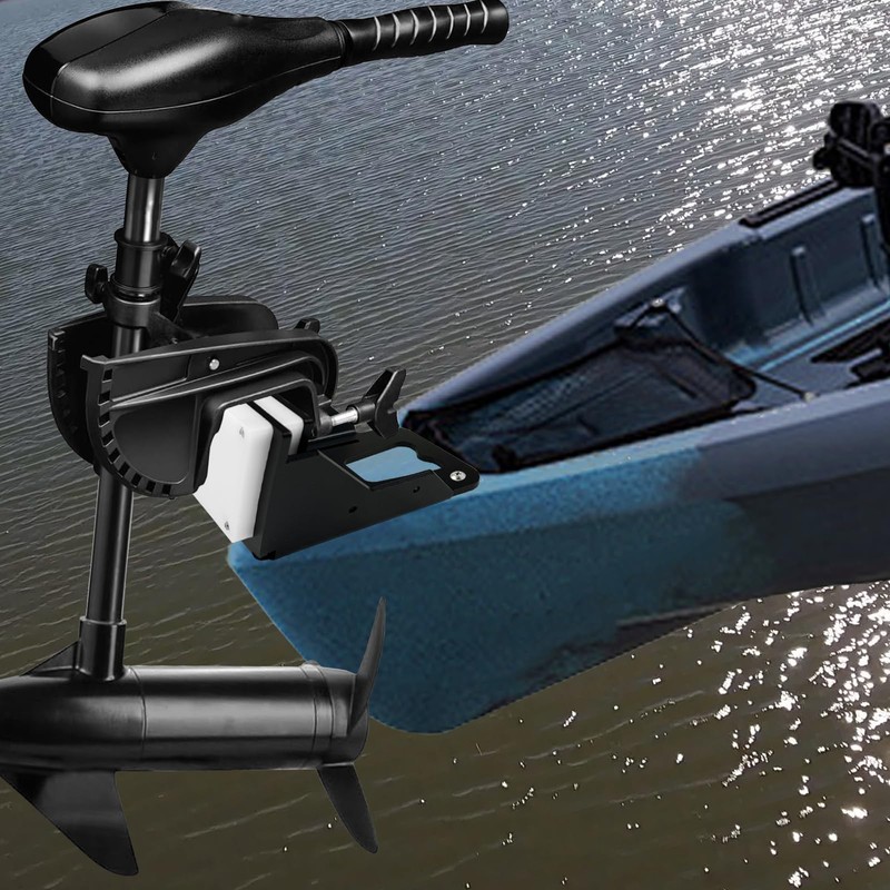 HEURYTEP Aluminium Transom Trolling Motor Mount for Kayaks, 5mm Thickness