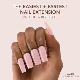 Kiara Sky Professional Nails *NEW* Cover Gelly Tip Case Soft Gel Nail Extensions (Square Medium - Amore)