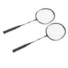2Pcs Badminton Racquets Set Lightweight Sturdy Double Badminton Rackets with