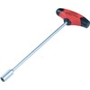 Connex COX583010 Socket Screwdriver with T-Handle, Silver/Black/Red, 10 x 230