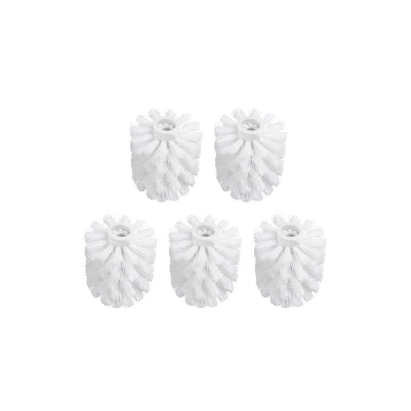 GERUIKE Toilet Brush Head, White, Replacement Brush Head for Toilet