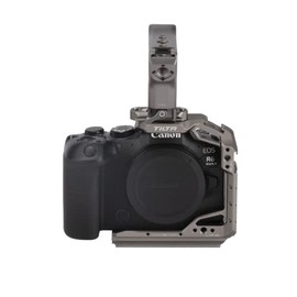 Tilta Lightweight Kit Compatible with Canon R6 Mark II, Half Cage with Mount Accessorioes via NATO Rail, Cold Shoe, and 1/4"-20 Threads with Locating Pins | TA-T45-B-TG (Titanium Gray)