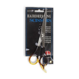 Sister Hand Ground & Polished Hairdressing Scissors with Two-tone Acrylic Handle, 8 Inch, Stainless Steel, 18 x 6 x 1 cm