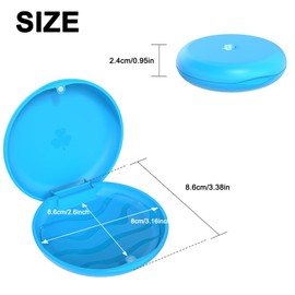 ARGOMAX Dento Box Braces Box Rail Box (Also for Bite Splint, Grinding Splint) Pack of 2 KFO Box (Light Blue)