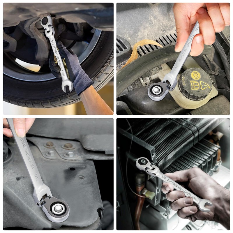 B4B BANG 4 BUCK 5/16 Wrench, Flex-Head Ratcheting Combination Wrench