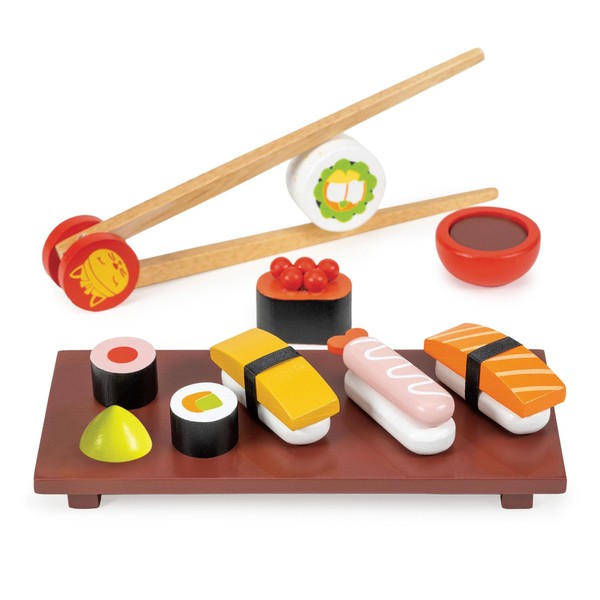 Mentari Toys - Sushi Set - 11pc Wooden Pretend Play