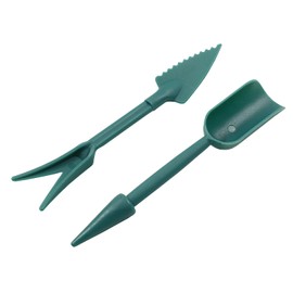 Bivethoi Garden Hand Tools Transplanting Shovel Scoops Kits for Plant Cultivation Digging Care, Set of 4, Dark Green