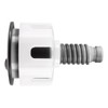 Sarini Toilet Flush Button, Black Round Head Dual Toilet Push