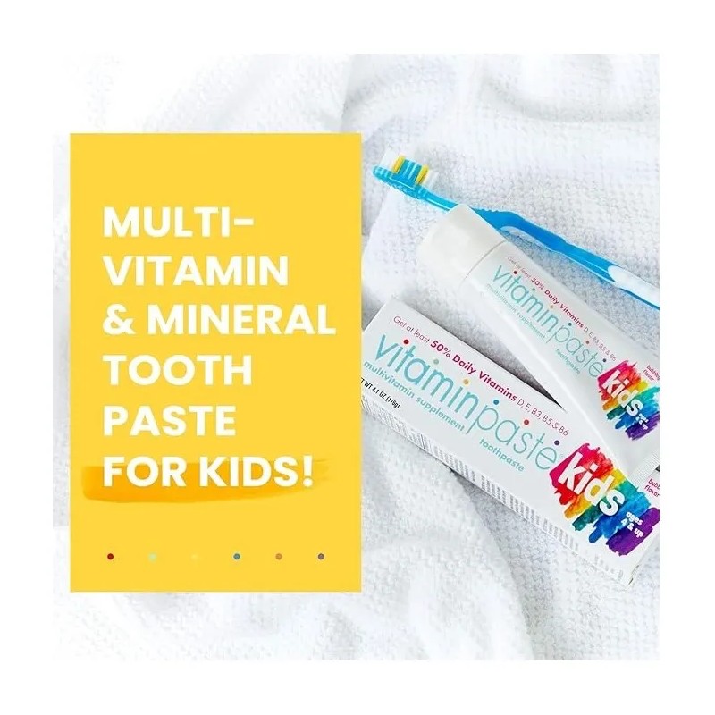 Vitaminpaste Pasta De Dientes Para Niños Con Multivitaminas