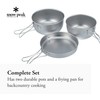 Snow Peak Titanium Cookware (3-Piece)
