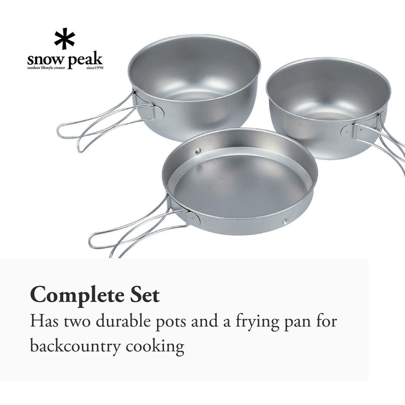 Snow Peak Titanium Cookware (3-Piece)