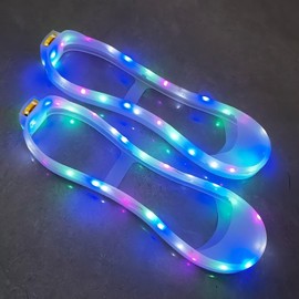 ORINXION Men Women Luminous Shoe Covers LED Shoe Lights Unisex Light Up Glow Sneaker Accessories for Safety Night Running Walking Jogging