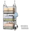 Sonyabecca 3-Tier Hanging Closet Organizer, Foldable Cabinet Wire Storage Basket