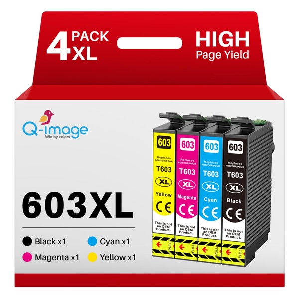 Q-image 603XL Cartridges Multipack Compatible with 603 603XL Printer Cartridges