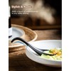 Gomakren Asian Soup Spoons, 6.5 Inch Ceramic Chinese Soup Spoons