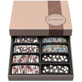 Absolutely Gluten Free Artisanal Chocolate Covered Biscotti Gift Box | Grain Free | Dye Free Toppings | Dairy Free | 8 Heavenly Chocolate Biscotti Cookies in an Elegant Gift Box | Birthday Gift | Holiday Gift! | Biscotti Gift Basket | Gluten Free Care Package for Sympathy, Get Well Soon, College Student, Anniversary | Certified Kosher