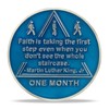 1 Month Sobriety Coin Alcoholics Anonymous Medallion AA Chip Token