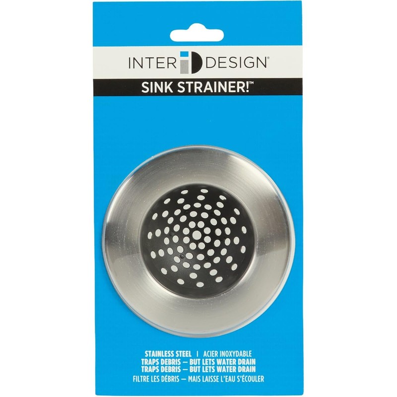 InterDesign Forma Sink Strainer, Brushed Stainless Steel