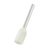 TRUSCO FT0510-W Ferrule Crimp Terminals with Insulated Sleeves, 0.5-10, 100