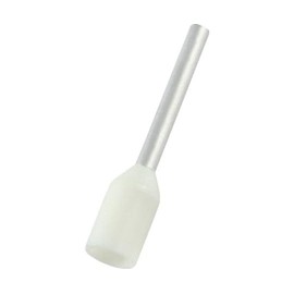 TRUSCO FT0510-W Ferrule Crimp Terminals with Insulated Sleeves, 0.5-10, 100 Pieces