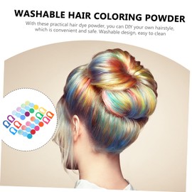 Baluue 8pcs Washable Hair Dye Powder Temporary Hair for Easy Application and Clean-up Portable Hairdressing Powder for Creative Looks and Special Occasions