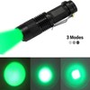 MODOAO 2 Pack Mini Flashlight with Clip Green/Red/Blue Light LED