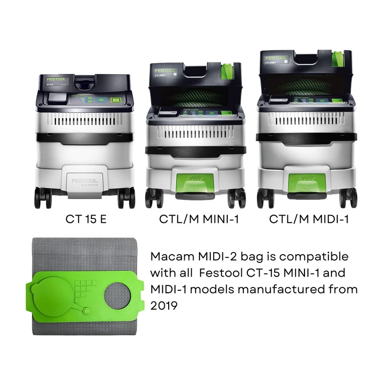 Macam reusable dust Bag for Festool Mini and Midi dust