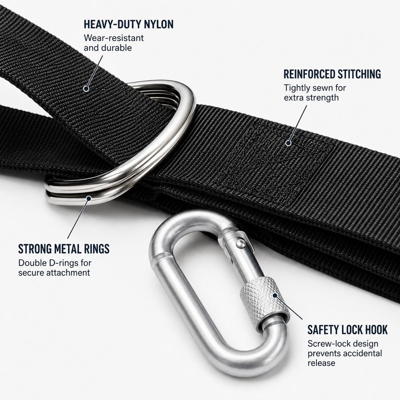 Hammock Hanging Straps for Outdoor Use – 2-Pack Nylon Swing