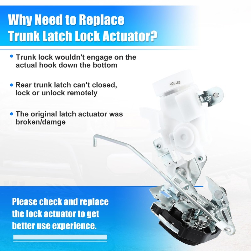 X AUTOHAUX Rear Door Latch Actuator Tailgate Lock Actuator Assembly