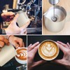 Frothing Milk Pitcher, 12 oz/350 ml Stainless Steel Frothing Milk