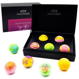 Hallingers Luxury Bath Bombs – Pink – Pack of 5 Bath Bombs Gift Set with Five Bathbombs (Set) – Fill Advent Calendar Novelties & Advent Calendar | Congratulations New Home
